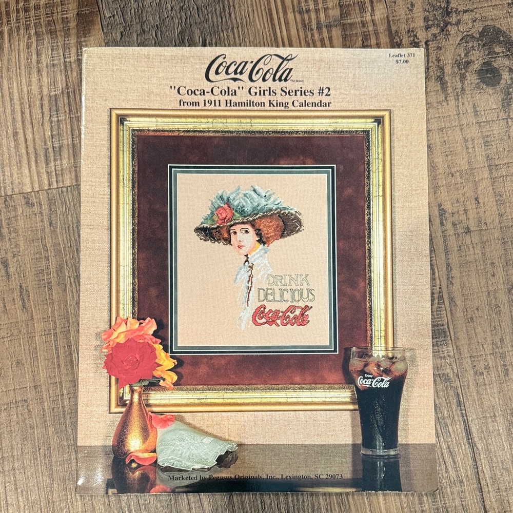 Cross Stitch Pattern — “Coca-Cola” Girls Series #2 (1911 Hamilton King Calendar)